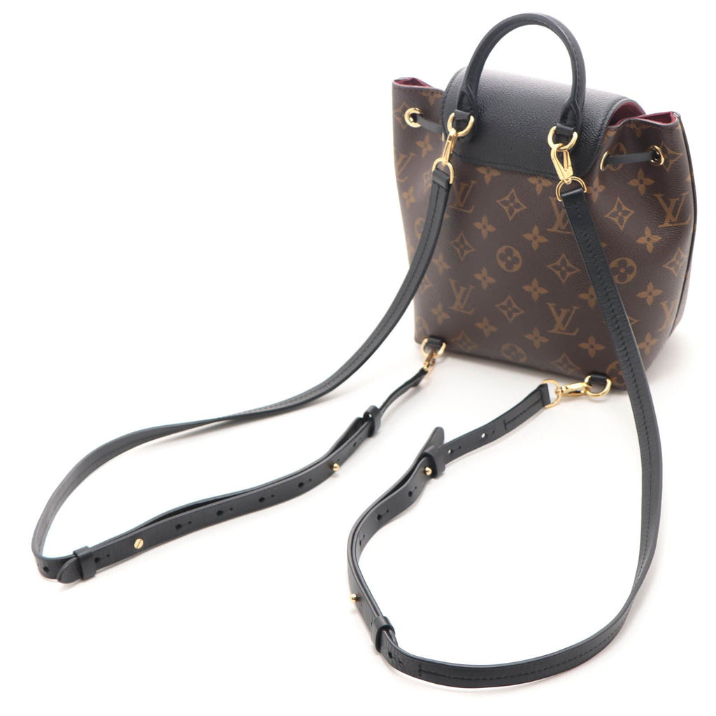 Louis Vuitton Montsouris NM BB Monogram Noir Backpack Canvas — view 2