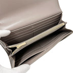Celine Wallet Leather Greige Flap Style Simple Feminine Mini — view 6