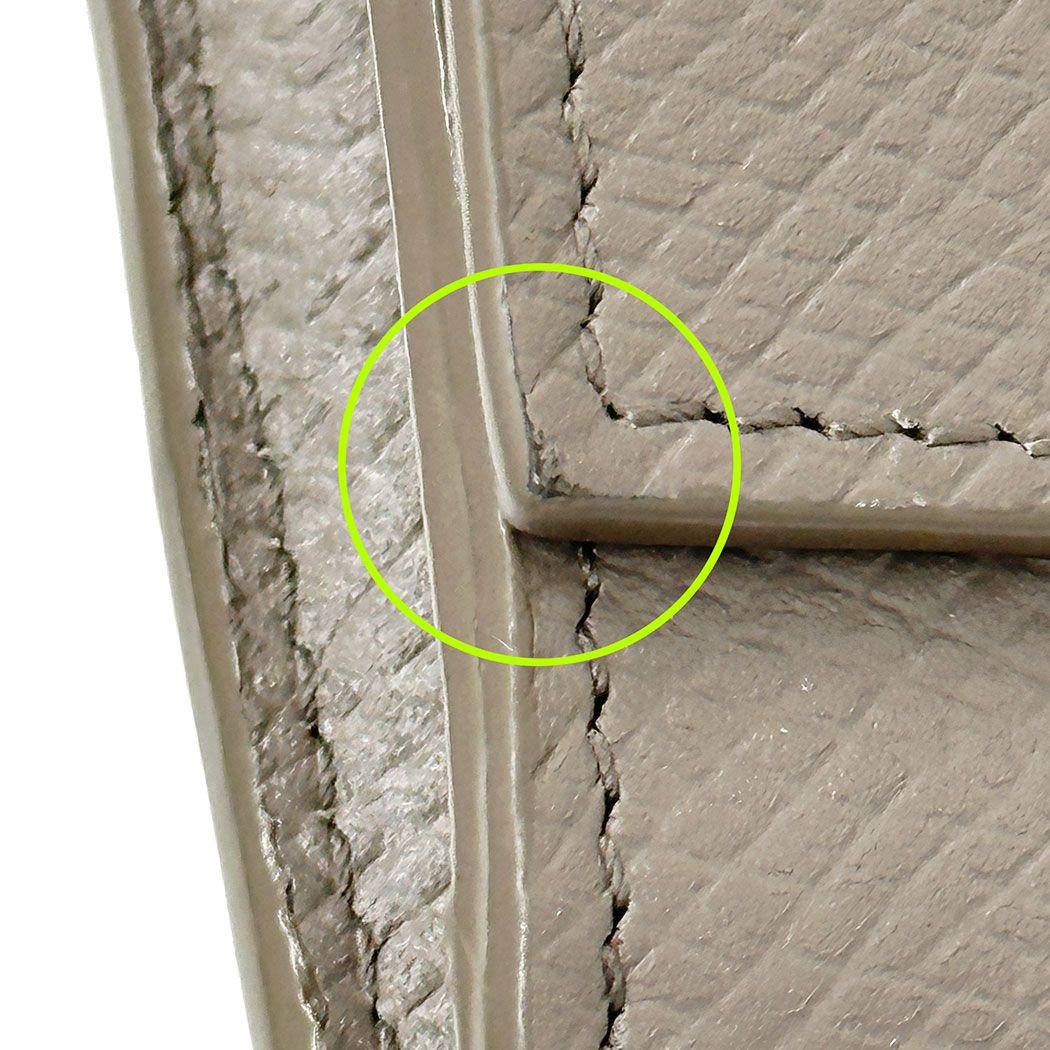 Celine Wallet Leather Greige Flap Style Simple Feminine Mini — view 8