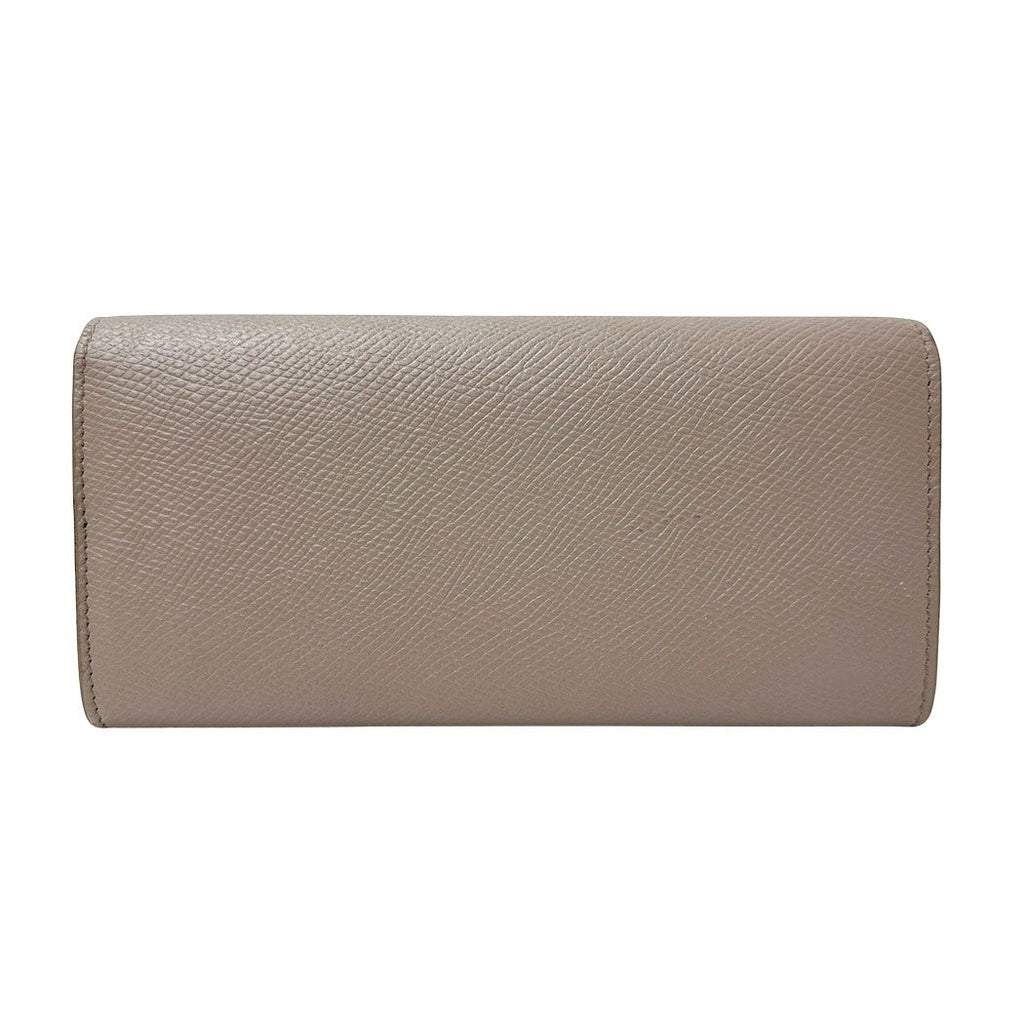 Celine Wallet Leather Greige Flap Style Simple Feminine Mini — view 2