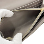Celine Wallet Leather Greige Flap Style Simple Feminine Mini — view 7