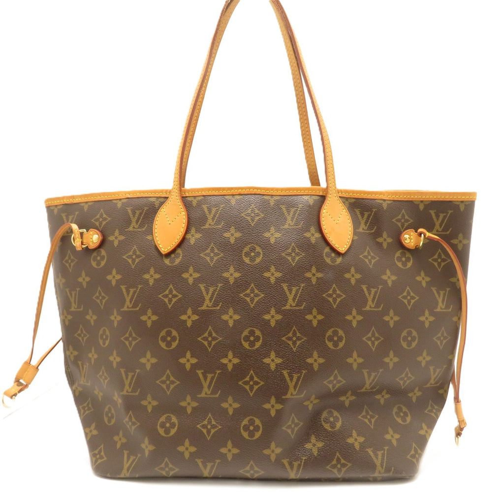 Louis Vuitton Neverfull MM Monogram Tote Bag Canvas Brown — view 3