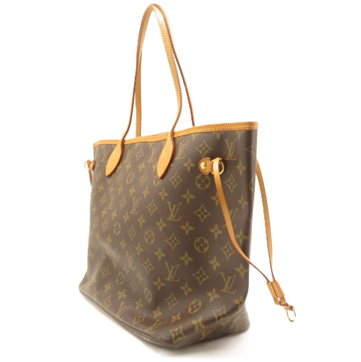 Louis Vuitton Neverfull MM Monogram Tote Bag Canvas Brown — view 2