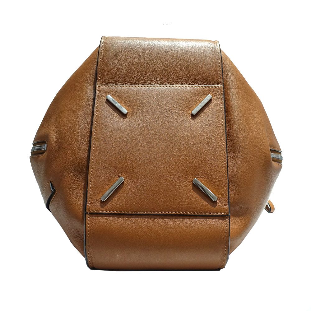 Loewe Hammock Small Brown Camel 2-Way Shoulder Bag Silver — view 4