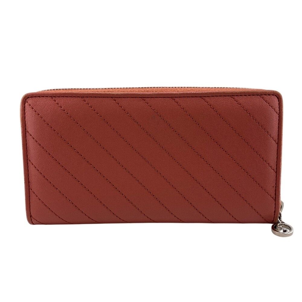 Gucci Blondie Leather Zip Around Wallet Red