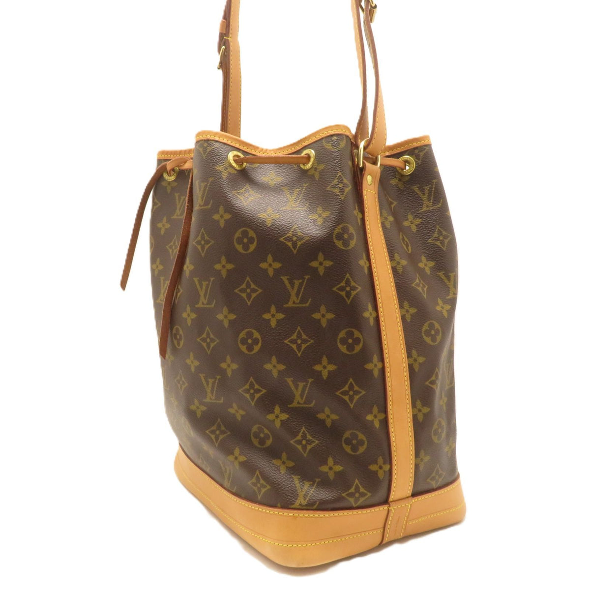 Louis Vuitton Noe Monogram Shoulder Bag Canvas Brown — view 2