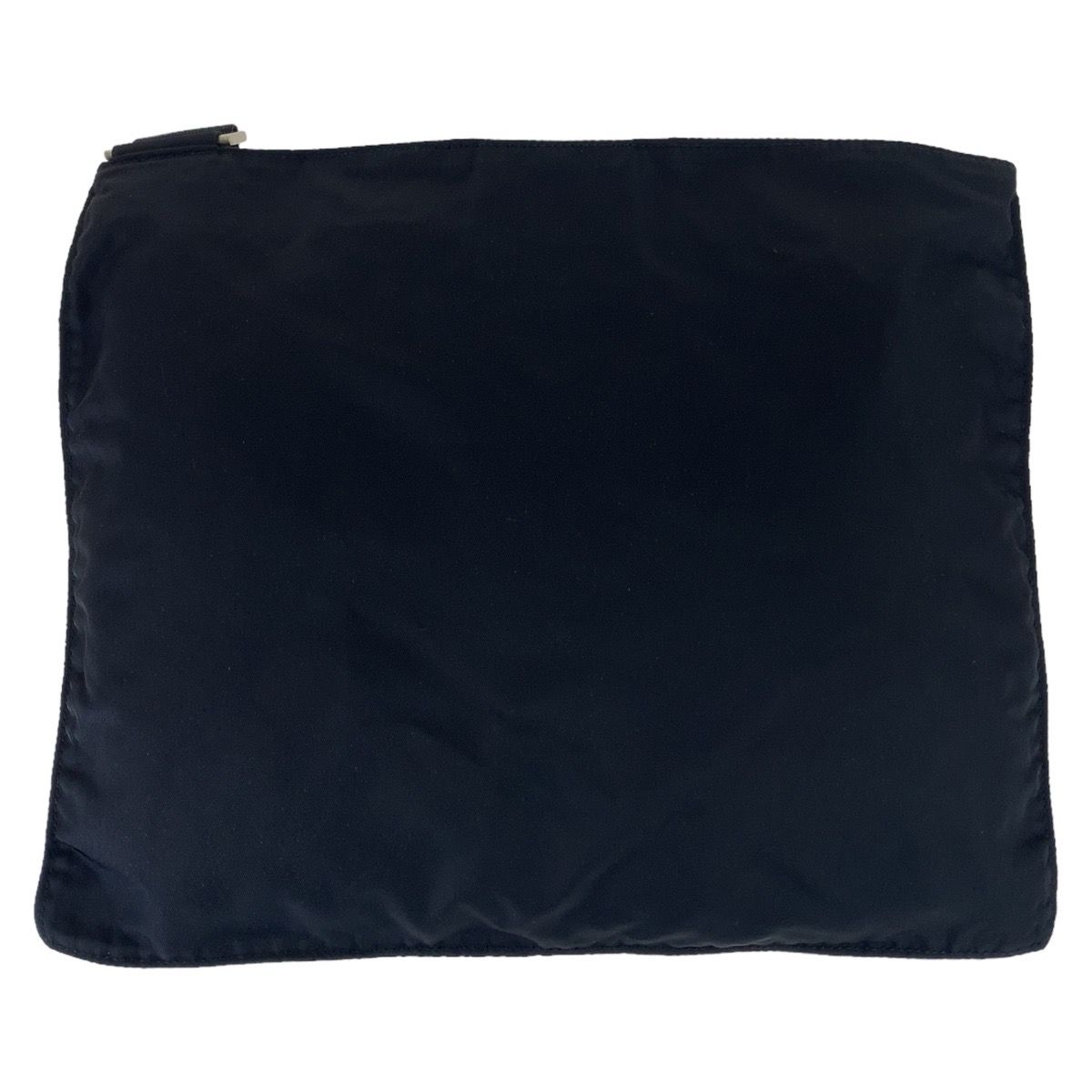 Prada Tessuto Black Silver Nylon Shoulder Bag — view 2