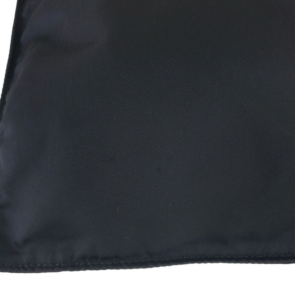Prada Tessuto Black Silver Nylon Shoulder Bag — view 5