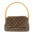 Louis Vuitton Mini Looping Monogram Handbag Canvas Brown