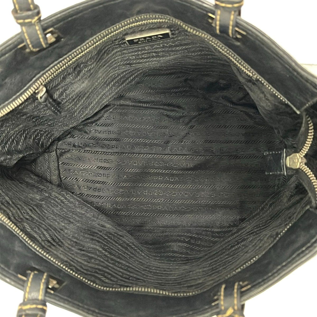 Prada Shoulder Bag Black Leather — view 7
