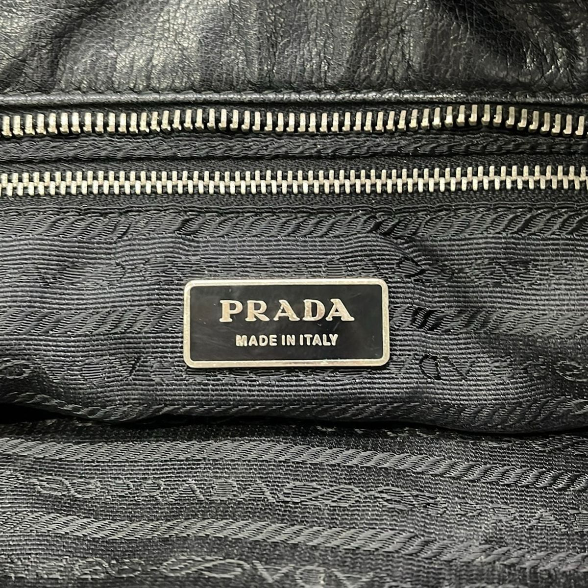 Prada Shoulder Bag Black Leather — view 8