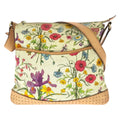 Gucci Flora Multicolor Gold Canvas Leather Shoulder Bag