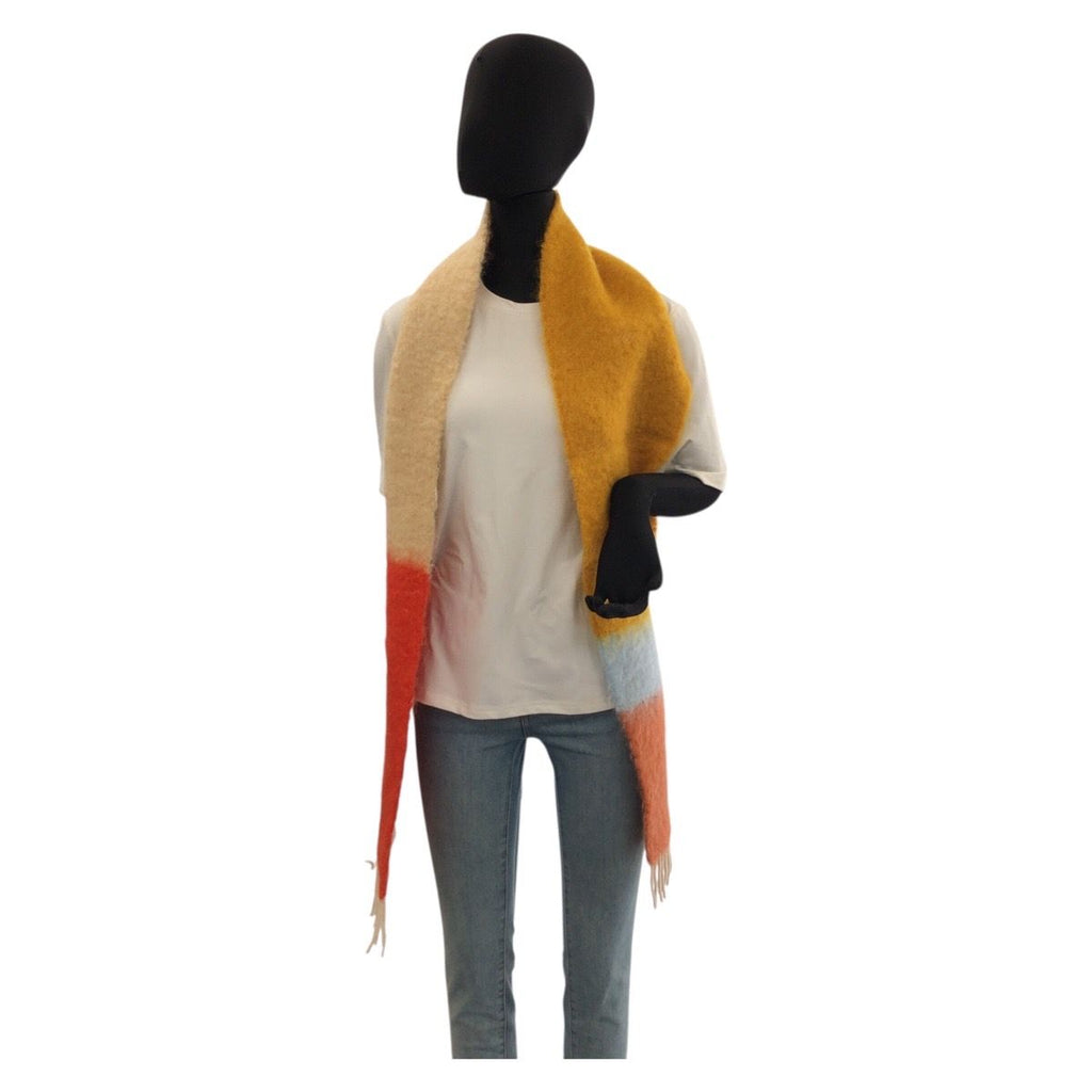 Loewe Anagram Multicolor Wool Mohair Scarf Shawl — view 7