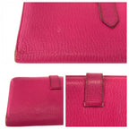 Hermes Bearn Classic Rose Tyrian Pink Chevre Wallet — view 6