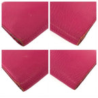 Hermes Bearn Classic Rose Tyrian Pink Chevre Wallet — view 4
