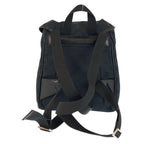 Gucci Black Silver GG Canvas Leather Backpack — view 2