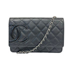 Chanel Cambon Line Chain Wallet Black Shoulder Bag