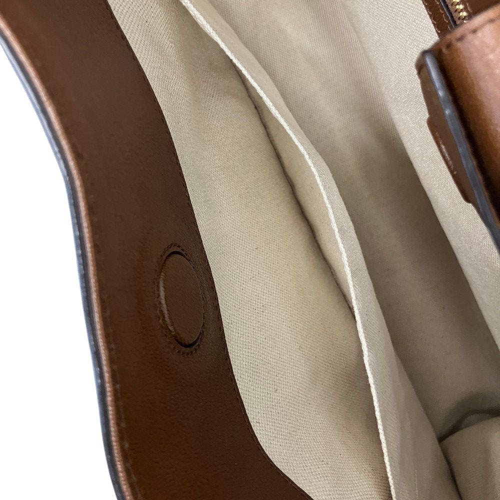 Gucci Horsebit 1955 Leather Tote Bag Brown — view 8