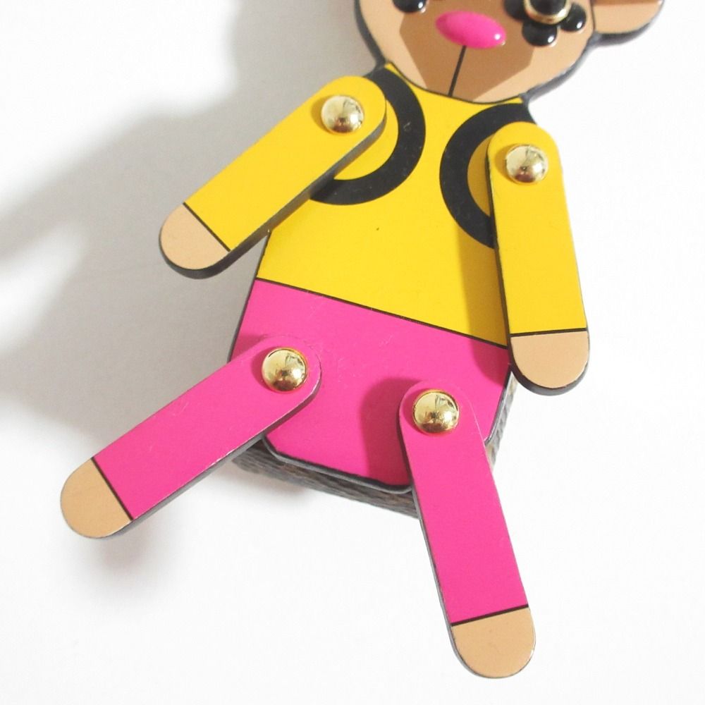 Louis Vuitton Porte Cles Christmas Teddy Bear Key Ring Multicolor — view 4