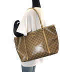 Gucci GG Crystal Beige Gold Tote Shoulder Bag — view 7