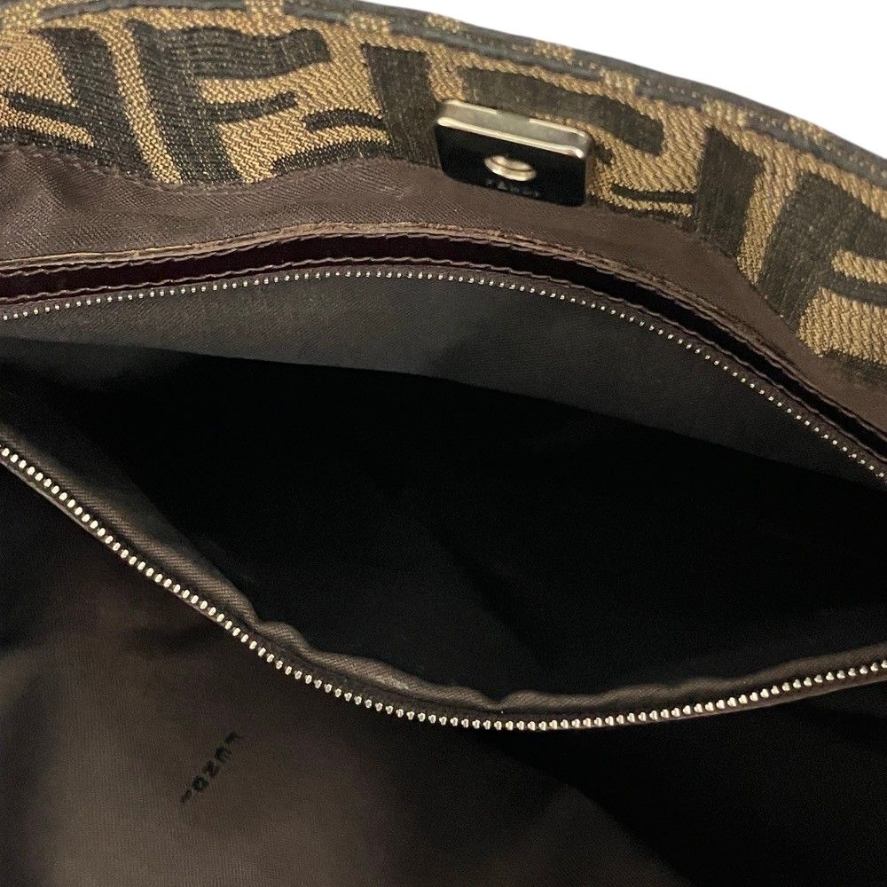 Fendi Zucca Canvas Handbag Brown — view 7