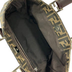 Fendi Zucca Canvas Handbag Brown — view 6