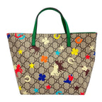 Gucci Children's GG Supreme Star Horse Clover Tote Bag Multicolor Kids — view 3