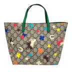 Gucci Children's GG Supreme Star Horse Clover Tote Bag Multicolor Kids