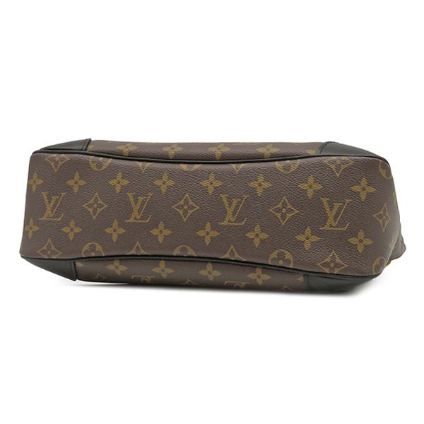 Louis Vuitton Shoulder Bag Odeon NM MM Monogram Canvas Leather Noir Gold Brown — view 3