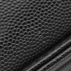 Chanel Shoulder Bag Boy 20 Caviar Leather Black Gunmetal Chain — view 6
