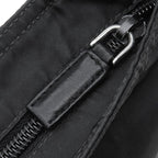 Prada Shoulder Bag Triangle Logo Nylon Black Silver — view 7