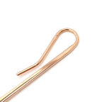 Hermes Earrings Crew de Forges Rose Gold Pink Hook — view 3