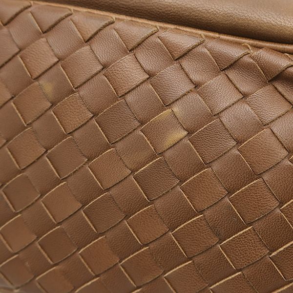 Bottega Veneta Handbag Intrecciato Leather Brown Gold — view 6