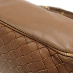 Bottega Veneta Handbag Intrecciato Leather Brown Gold — view 7