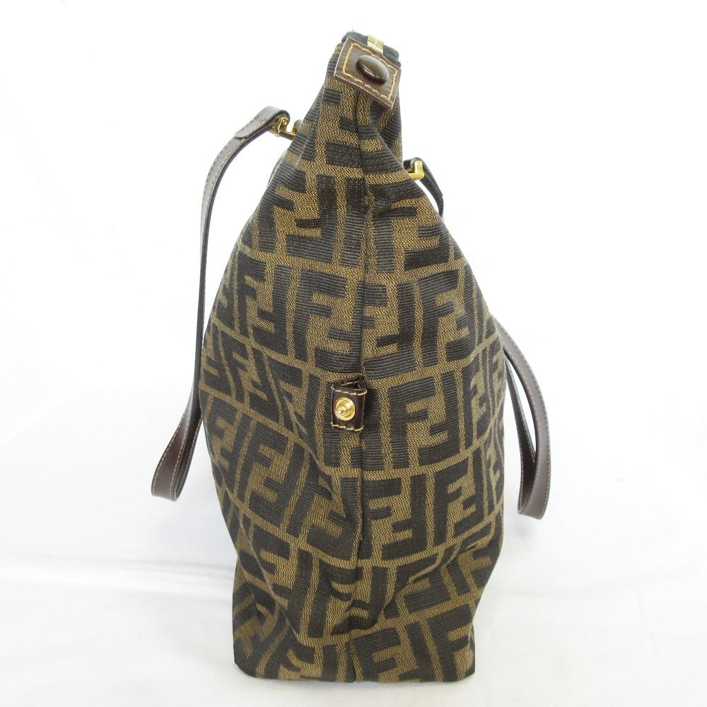 Fendi Vintage Zucca Pattern Tote Bag Brown Black — view 3