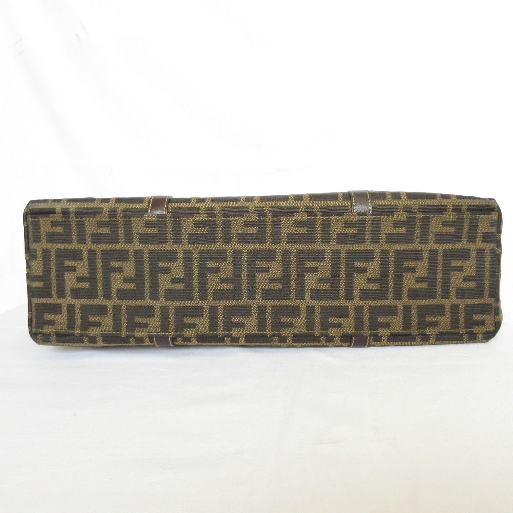 Fendi Vintage Zucca Pattern Tote Bag Brown Black — view 4