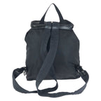 Prada Tessuto Black Silver Nylon Leather Backpack — view 2