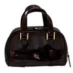 Loewe Amazona Micro Mini Patent Leather Shoulder Pouch Burgundy — view 3