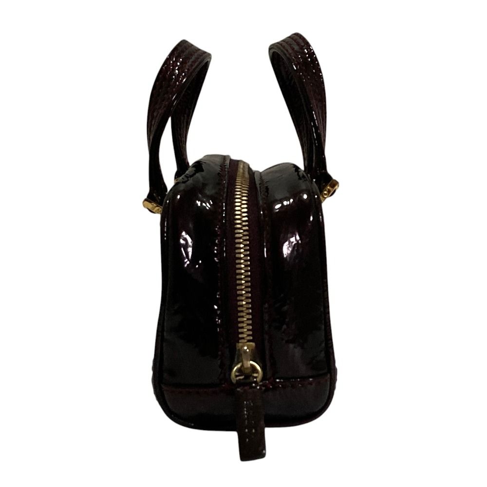 Loewe Amazona Micro Mini Patent Leather Shoulder Pouch Burgundy — view 2