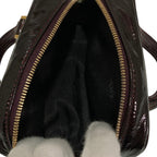 Loewe Amazona Micro Mini Patent Leather Shoulder Pouch Burgundy — view 7