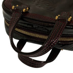Loewe Amazona Micro Mini Patent Leather Shoulder Pouch Burgundy — view 5