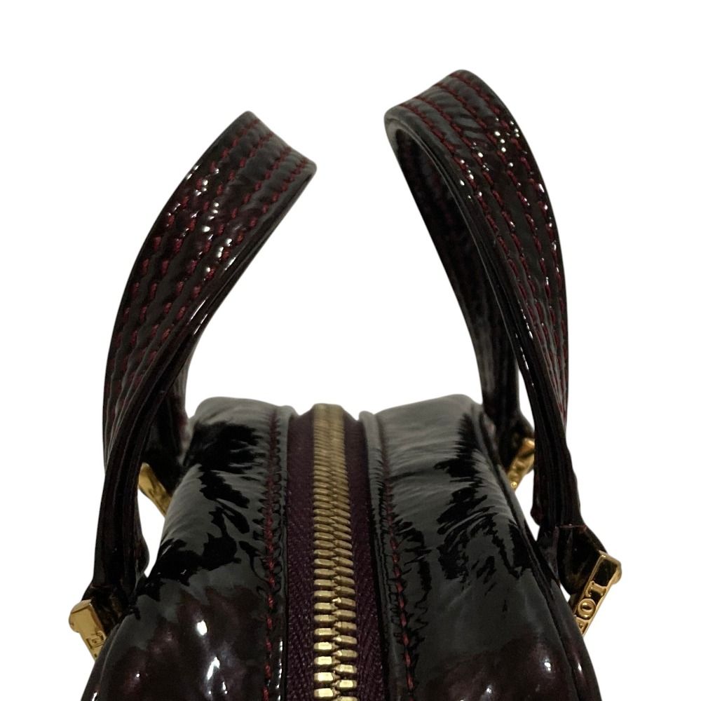 Loewe Amazona Micro Mini Patent Leather Shoulder Pouch Burgundy — view 6