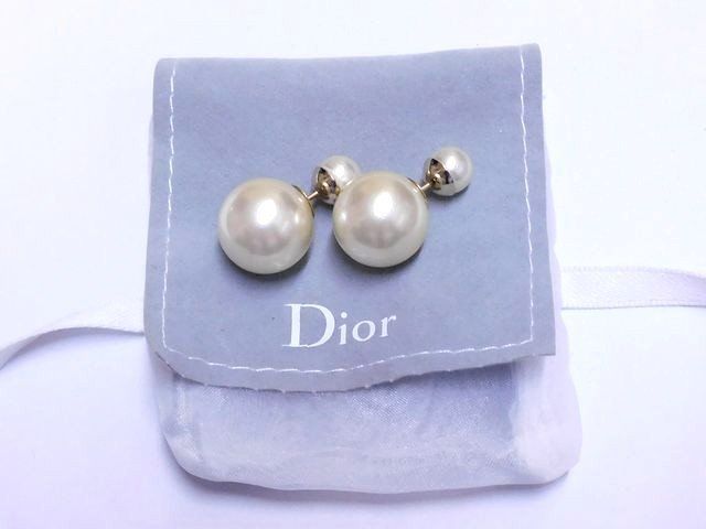 Dior Tribal Earrings Resin Pearl Gold — view 5