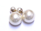 Dior Tribal Earrings Resin Pearl Gold