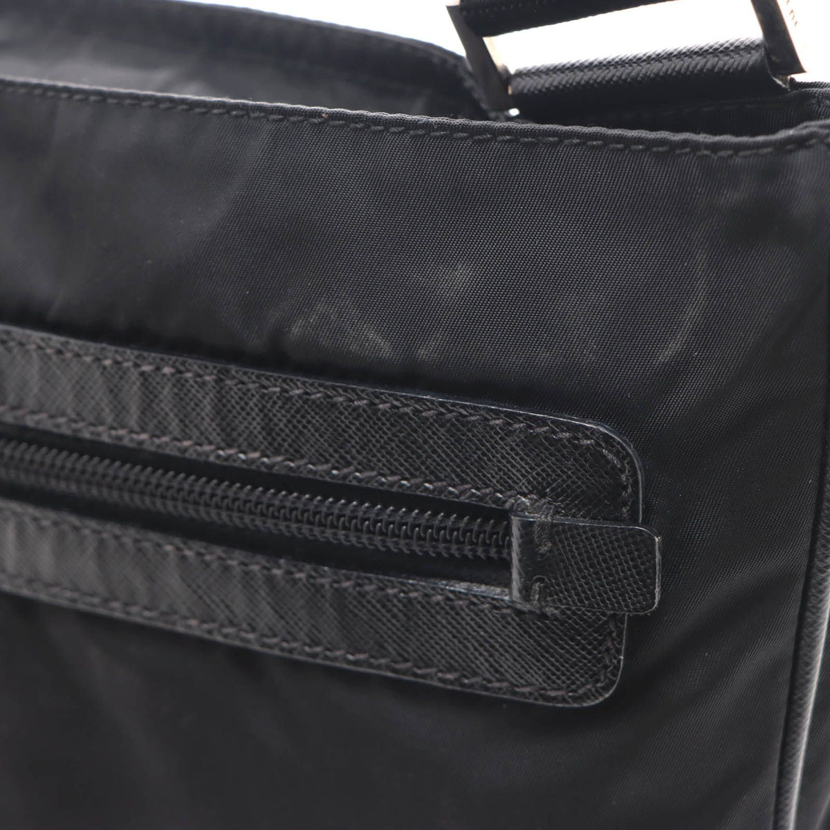 Prada Shoulder Bag Black Nylon Saffiano — view 6