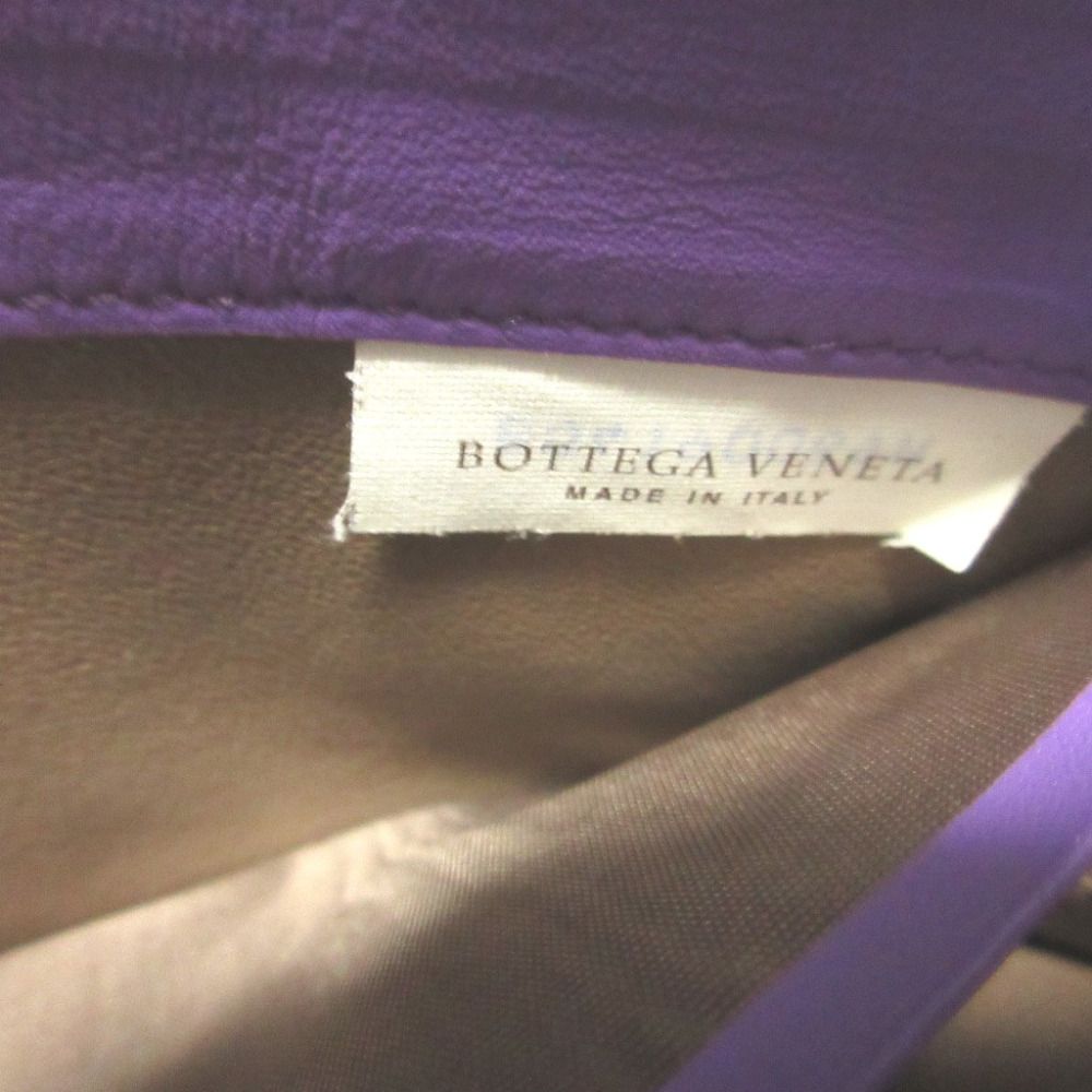 Bottega Veneta Intrecciato Leather Pink Purple L-shaped Zipper Wallet — view 6