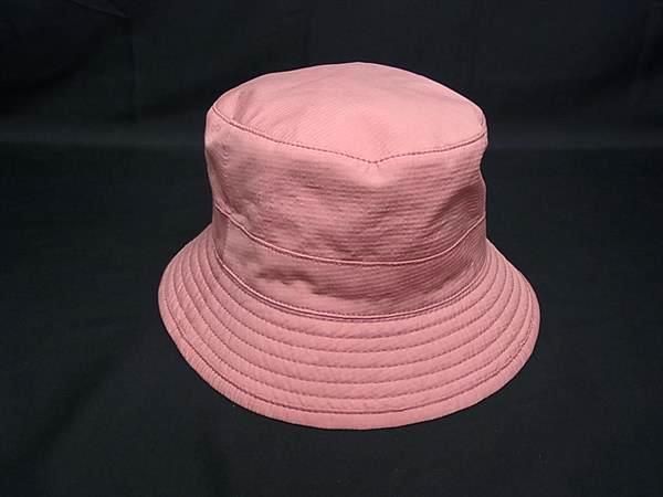 Hermes Cotton Silk Bucket 56 Pink Hat — view 2