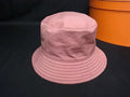Hermes Cotton Silk Bucket 56 Pink Hat