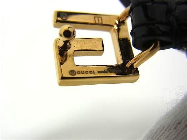 Gucci Patent Leather Bracelet Black — view 4