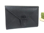 Gucci GG Marmont Leather Multi Pouch Case Black